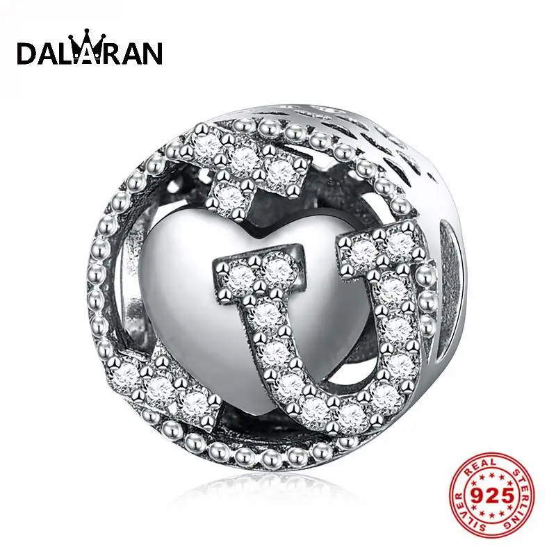 

DALARAN Dazzing 925 Sterling Silver Charms Hollow Bead Suitable For Diy Jewelry Making Necklace Bracelet Jewelry European Charm
