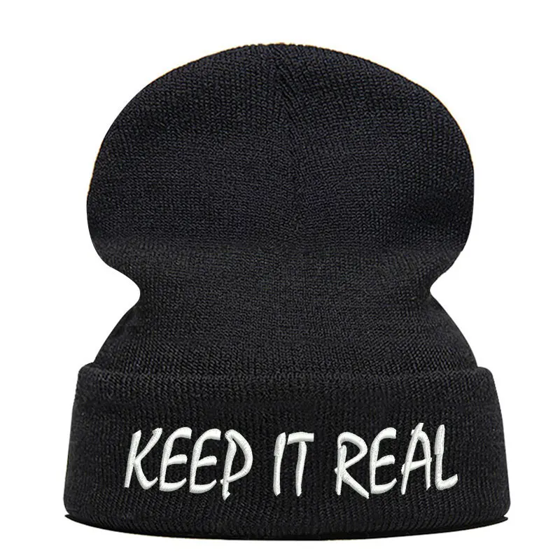 Шапка бини Skullie вязаная шапка носок Зимняя Вышивка панк для мужчин женщин