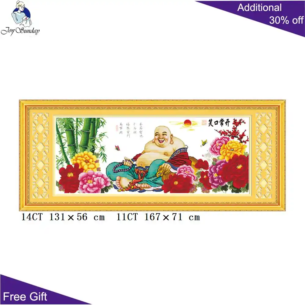 Joy Sunday Maitreya Buddha Home Decor R037 (1) (2) (3) (4) 14CT 11CT счетные и штампованные наборы для вышивки