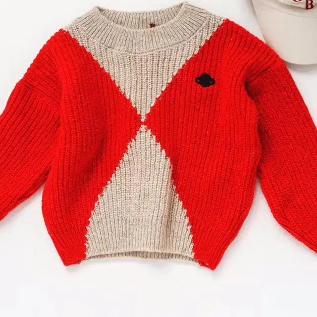 sweater b Предварительная осенне-зимний вязаный кардиган, свитер детская одежда для мальчиков и девочек свитера Свитер для девочек для трикотажная одежда для детей - Цвет: sweater b