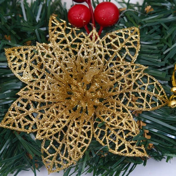 Large Artificial Flower Garlands Christmas Wreath XMas inside and outside perfect Deco Christmas for shops, offices, Christmas t