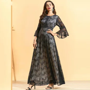 

Ramadan Plus Size Arabic Abaya Hijab Muslim Long Dress Turkish Dresses Abayas For Women Vestidos Kaftan Dubai Islamic Clothing