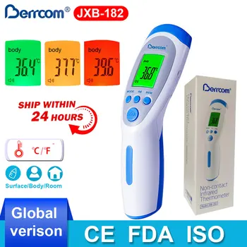 

Berrcom Non-Contact Infrared Thermometer Global Precision Baby Temperature Medical Clinical Electronic Accurate Measure JXB-182
