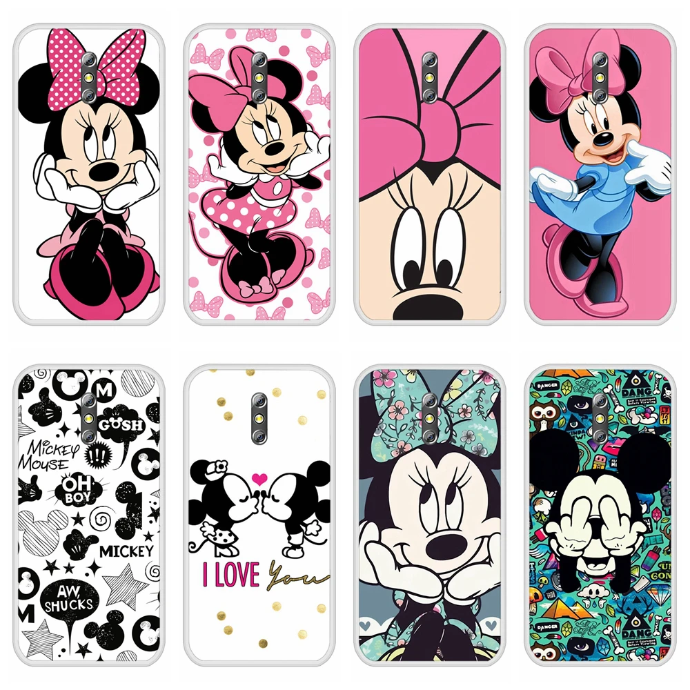 

Phone Case for Doogee BL5000 Soft Silicone TPU Mickey Minnie Patterned Painting for Doogee BL 5000 Case Cover
