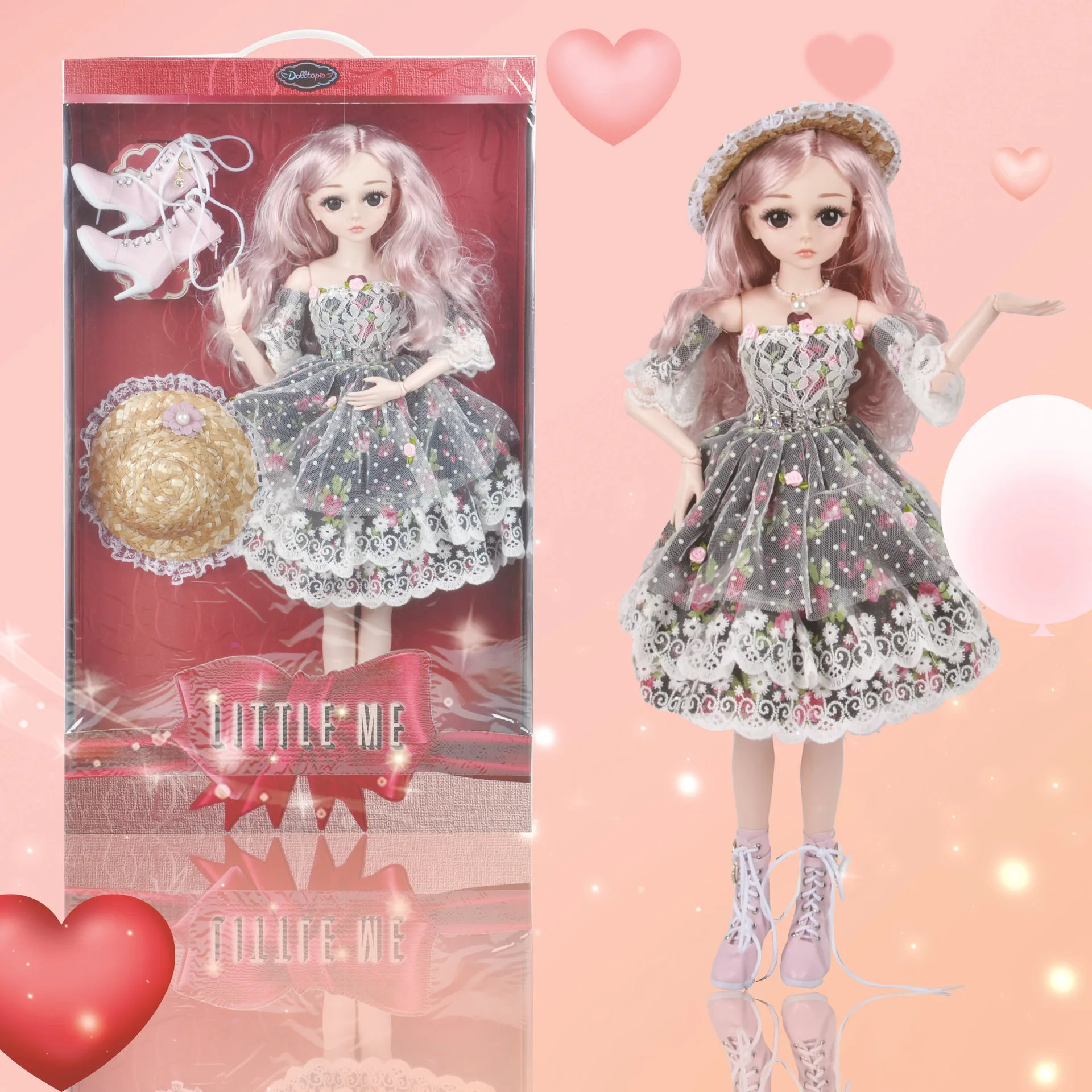 60 см BJD кукла DIY Мода парик кукла одета принцесса кукла девочка игрушки