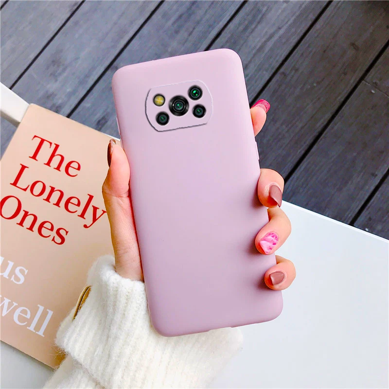 samsung flip cover Candy Color Frosted Silicone Phone Case For Xiaomi Poco X3 Nfc F2 F3 Pro M3 Pocophone F1 global Matte Soft Tpu Back Cover Cases arm pouch for phone