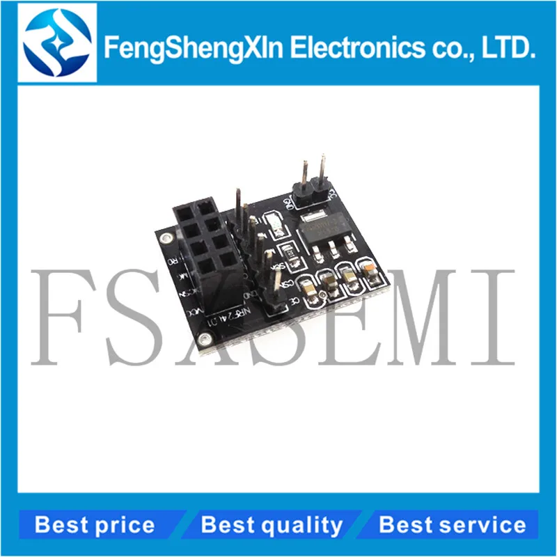 5x socket adapter plate board for 8pin NRF24L01 Wireless transceive modul PO