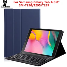 Заряжаемый чехол для клавиатуры для Samsung Galaxy Tab A 8,0 чехол для SM-T290/T295 Беспроводной Съемный Bluetooth планшет funda