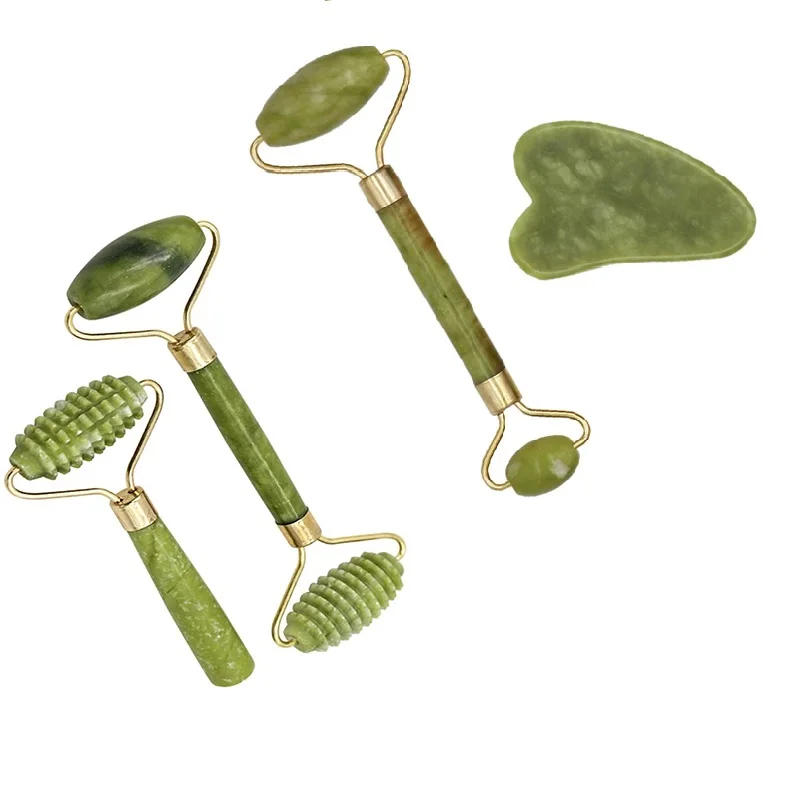 

1pc 8 Sizes Facial Massage Roller Plate Double/Single Heads Jade Stone Massager Eye Face Neck Thin Lift Relax Slimming Tools