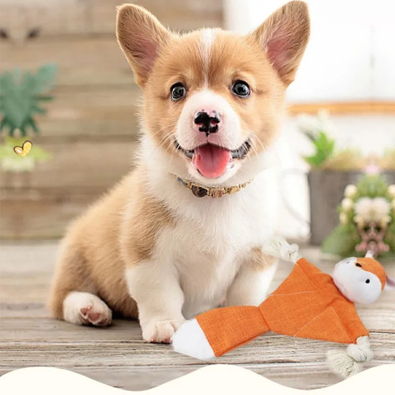 Molar Squeak Sound Scratch Chew Pet Dog Nibbling Molars Vocal Interactive Plush Toy Toys01 | Дом и сад