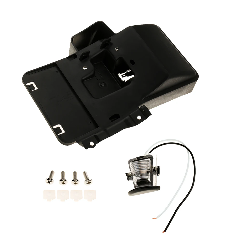 Rear License Plate Bracket Holder with Light Lamp For Jeep Wrangler 2009-2014