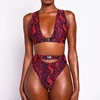 Red Snake Print