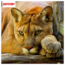 GATYZTORY 3D Алмазная живопись полная квадратная дрель домашний декор ремесло DIY Вышивка Стразы мозаичная картина Пользовательские Фотографии львы