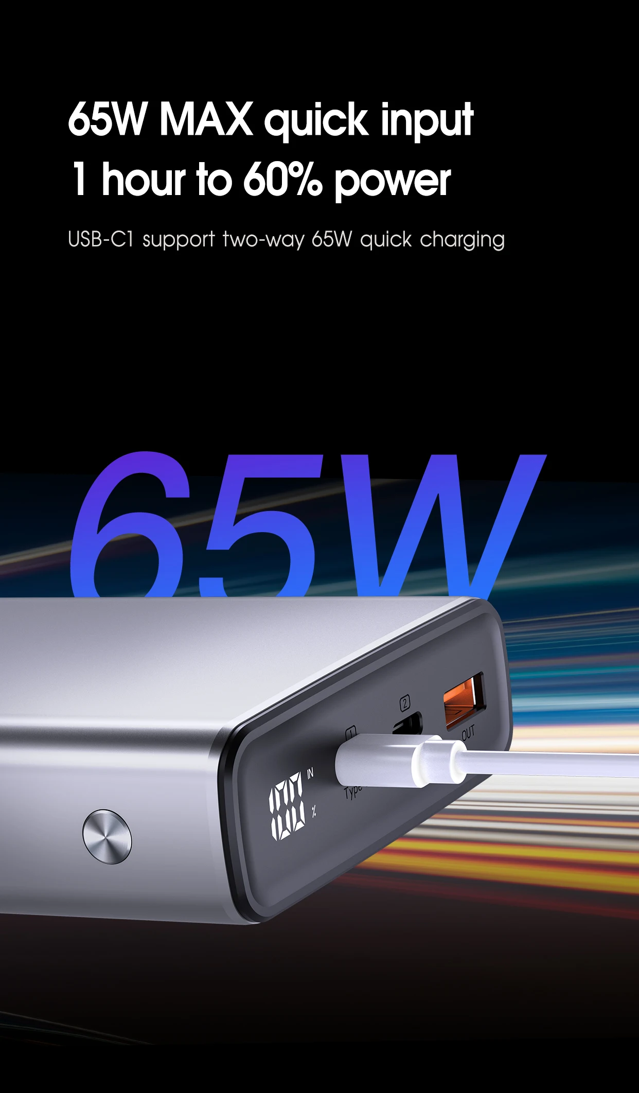 Laptop Power Bank PD 100W Fast Charging Phone Auxiliary Battery External Battery Pack for Apple Xiaomi OPPO Laptop Fast Charger portable usb charger