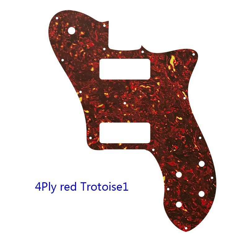 Musiclily Pro 15-Hole Telecaster Pickguard For Mexican Fender 72 Tele Deluxe - 3Ply White