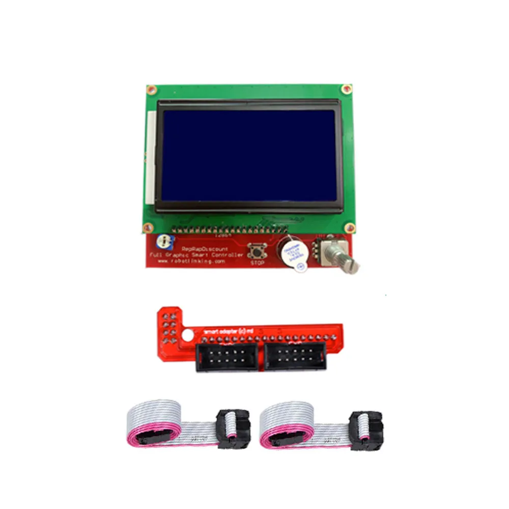 Отличный Мега 2560 R3 Mega2560 REV3+ RAMPS 1,4 контроллер+ RAMPS1.4 lcd 12864 lcd для 3d принтера комплект