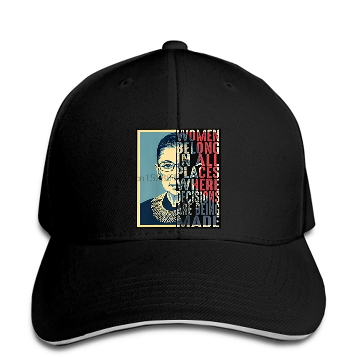 Для мужчин Бейсбол кепки RBG Рут Бадер Гинзбург Для женщин входят в любом месте сопротивление Бейсбол кепки Для женщин Бейсбол Кепка шляпа с остроконечным