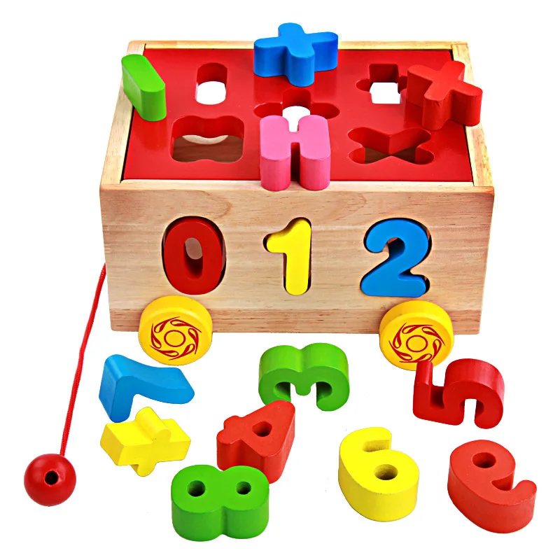 

Top Cow with Numbers Trailer with Numbers Shape Matching Baby Trailer Learner Rubber Wood Kindergarten Early Childhood Toy