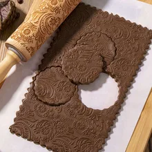 Cake-Dough Roller Biscuit Cookies Christmas-Embossing-Rolling-Pin Baking Reindeer Fondant