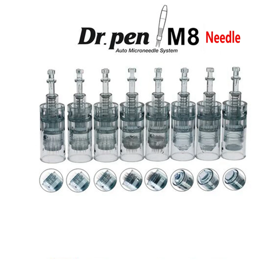 10/50Pcs Dr.Pen M8 Cartucce Ad Ago Di Ricambio Derma Pen Micro Aghi 11/16/24/36/42 Pin/5D Nano Round Microneedles Amts
