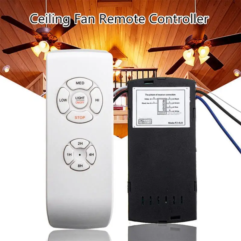 

NEW HOT SALES 110V/220V Universal Ceiling Fan Lamp Remote Control Kit Timing Wireless Control Transmitter Receiver ceiling fan