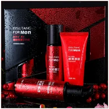 Мужской очищающий набор для ухода за кожей. Контроль масла акне увлажняющий набор из трех предметов. Очищающее средство, тонер, эмульсия. Макияж. Подарок