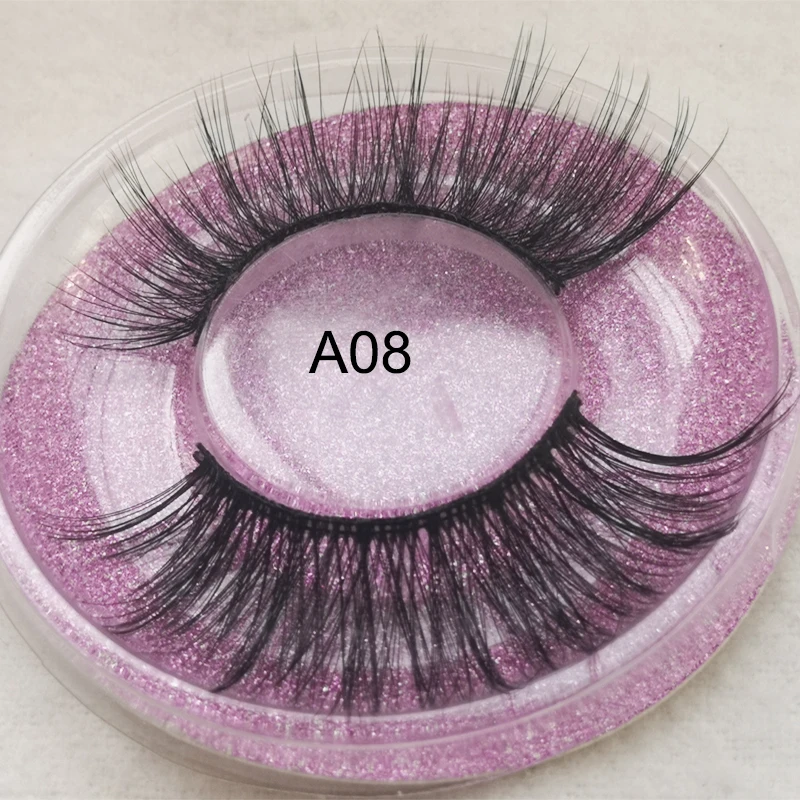 3D Mink Lashes Silk False Eyelashes Hand Made 3D Lashes Full Strip Lashes Mink Eyelashes 100% Cruetly Makeup Soft Fake Eyelashes