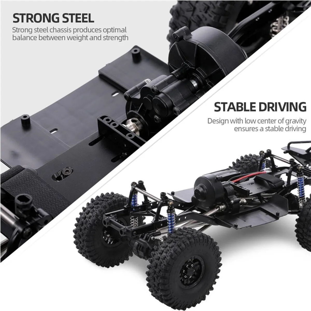 313mm 12.3inch Wheelbase Assembled Frame Chassis for 1/10 RC Crawler Car SCX10 SCX10 II 90046 90047