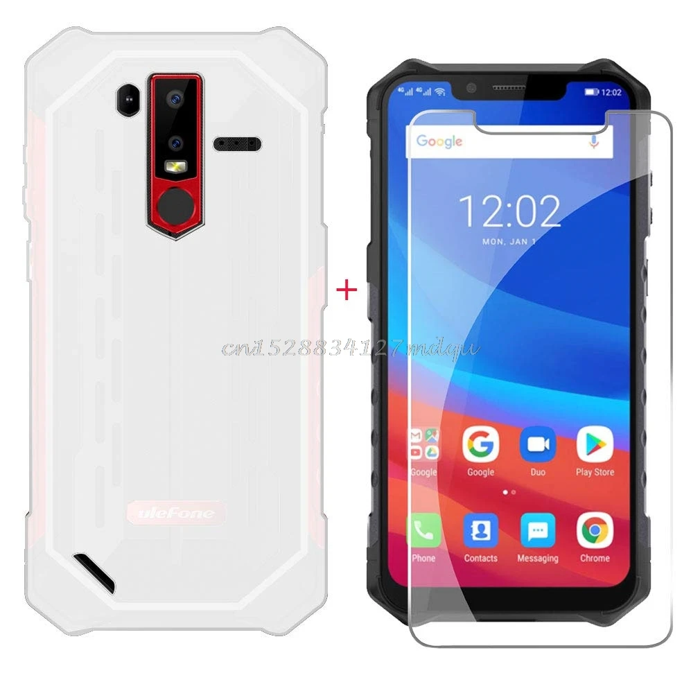 Чехол для Ulefone Armor 6 из закаленного стекла мягкий силиконовый чехол телефона с