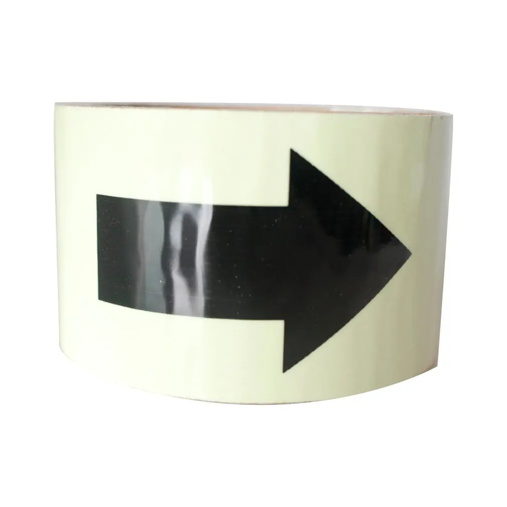 

5CM*1M Luminous Tape with Arrows Self-adhesive Fluorescent Glow In The Dark Safety Warning Tape Waterproof Strip Sticker