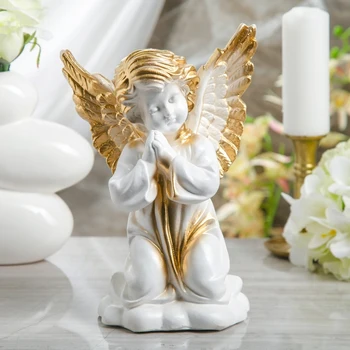 

Figurine "Angel with wings", white, 28 cm