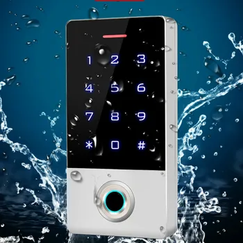 

Waterproof IP68 Fingerprint Access Control keypad RFID reader Narrow Small Size Door Frame Touch Keypad w/ Backlight