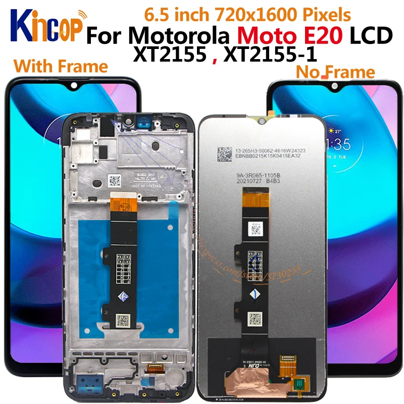 ECRAN LCD pour Motorola MOTO E20 XT2155, XT2155-1 NOIR + OUTILS +