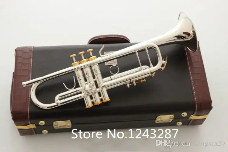 

Trumpet LT180S 72 High quality New trumpet silver plateds Gilding instruments Professional performance free shipping