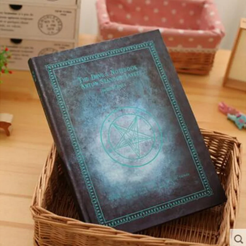 А4 книга для рисования винтажная пустая тетрадь утолщение блокнот эскиз книга каракули книга Волшебная книга - Цвет: blue