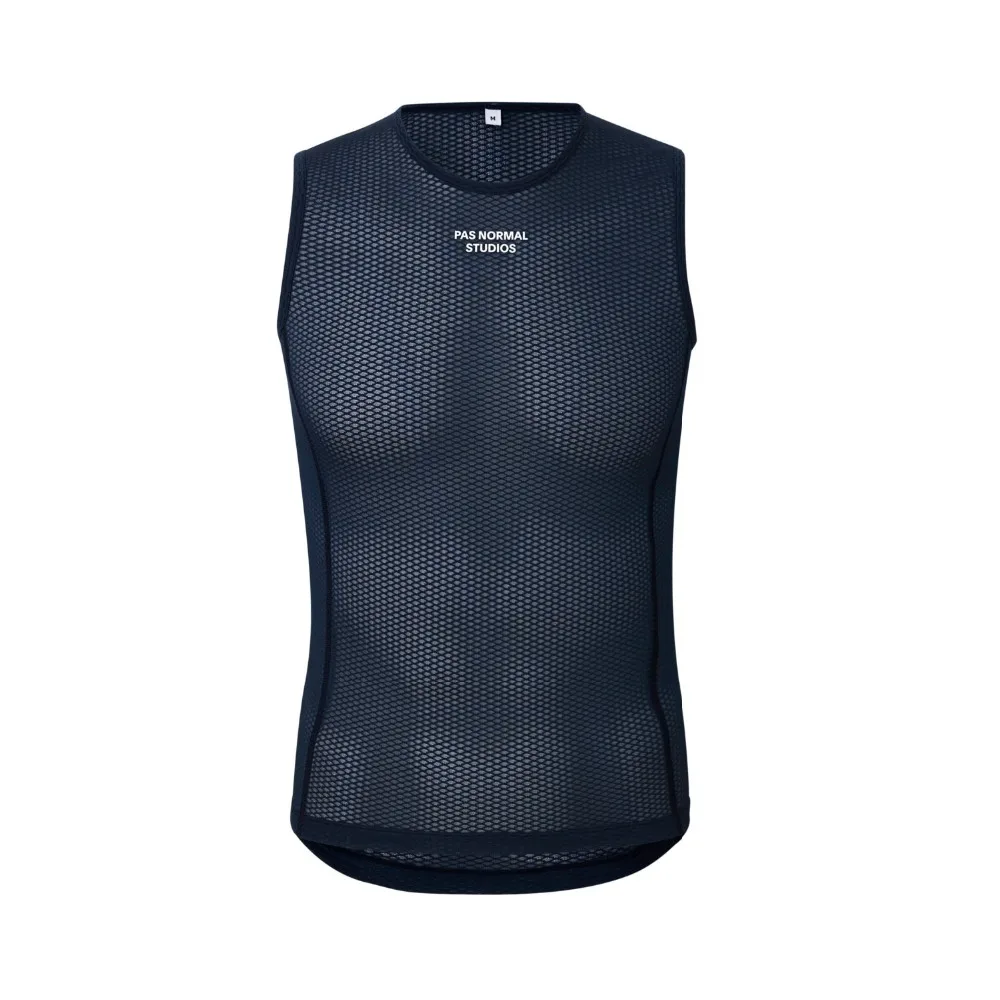 2019 Unisex pro team aero superlight cycling base layer Sweat Breathable sports undersear running shirt mesh fabric Navy