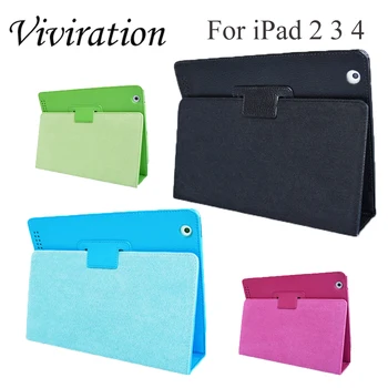 

PU Leather Flip Cover Case For IPad 2 3 4 Stand Cases Smart Tablet A1395 A1396 A1416 A1430 A1458 A1460 Fold Smart Holder Shell