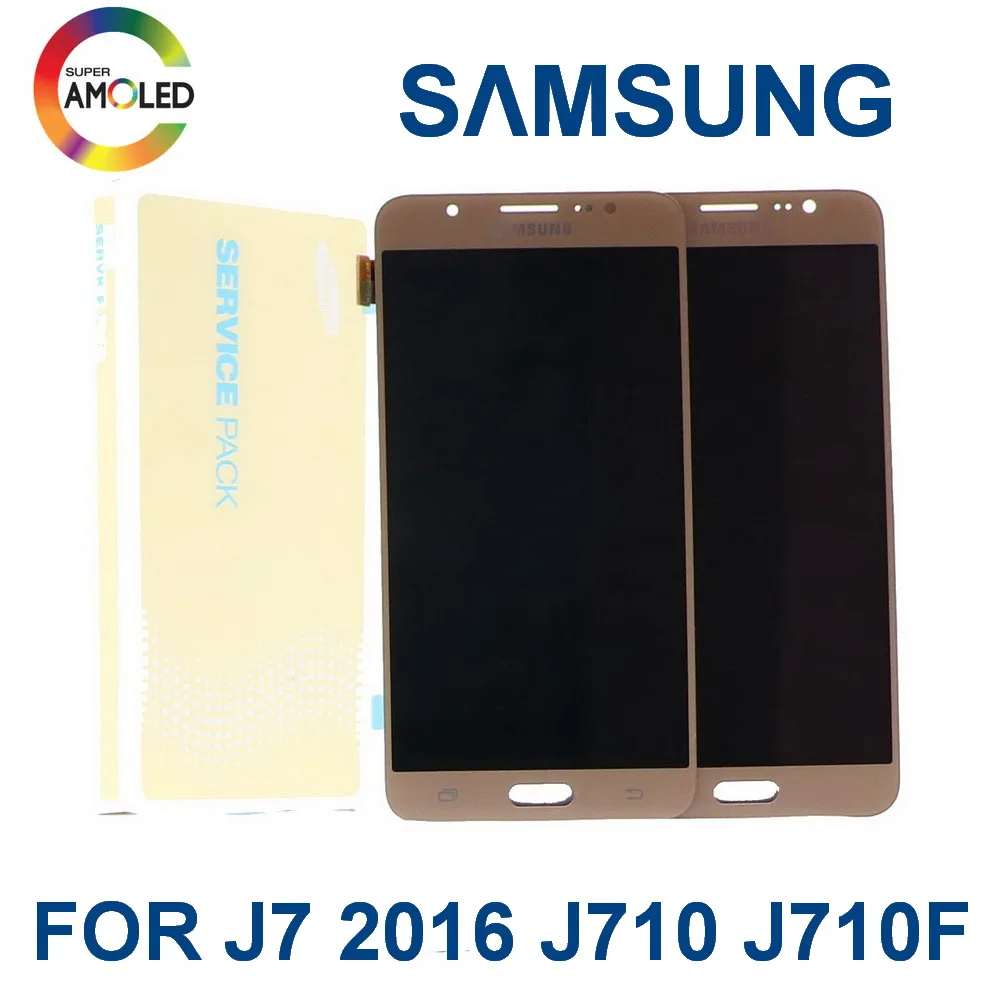 

Super AMOLED LCD For Samsung Galaxy J7 2016 J710 J710F J710HJ710M LCD Display Touch Screen Digitizer Assembly brightness control