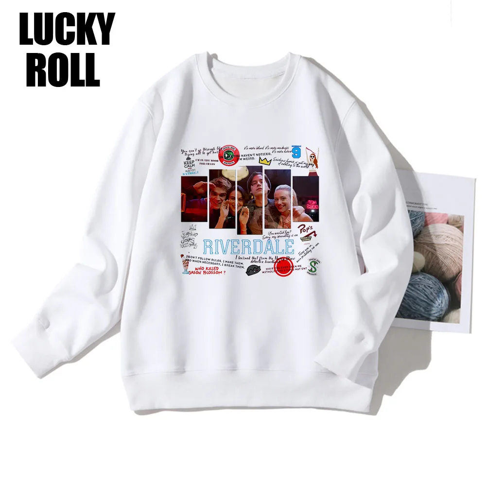 

Stylish Happy Young Woman Comfort Autumn Clothes Korean Women's Pullover Sweatshirt Riverdale Clothes Tie Dye Sport Top For Girl