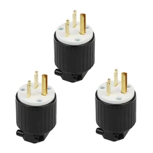 3x(Национальная ассоциация владельцев электротехнических LK7615P, р-р 6-15P заземления блокировочных штекеров, 15A 250 В переменного тока, цепи 2pole 3 провода