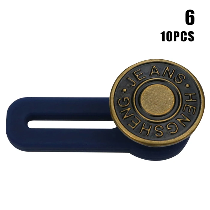 10pcs Jeans Retractable Button Adjustable Detachable Extended Button for Clothing Jeans XHC88