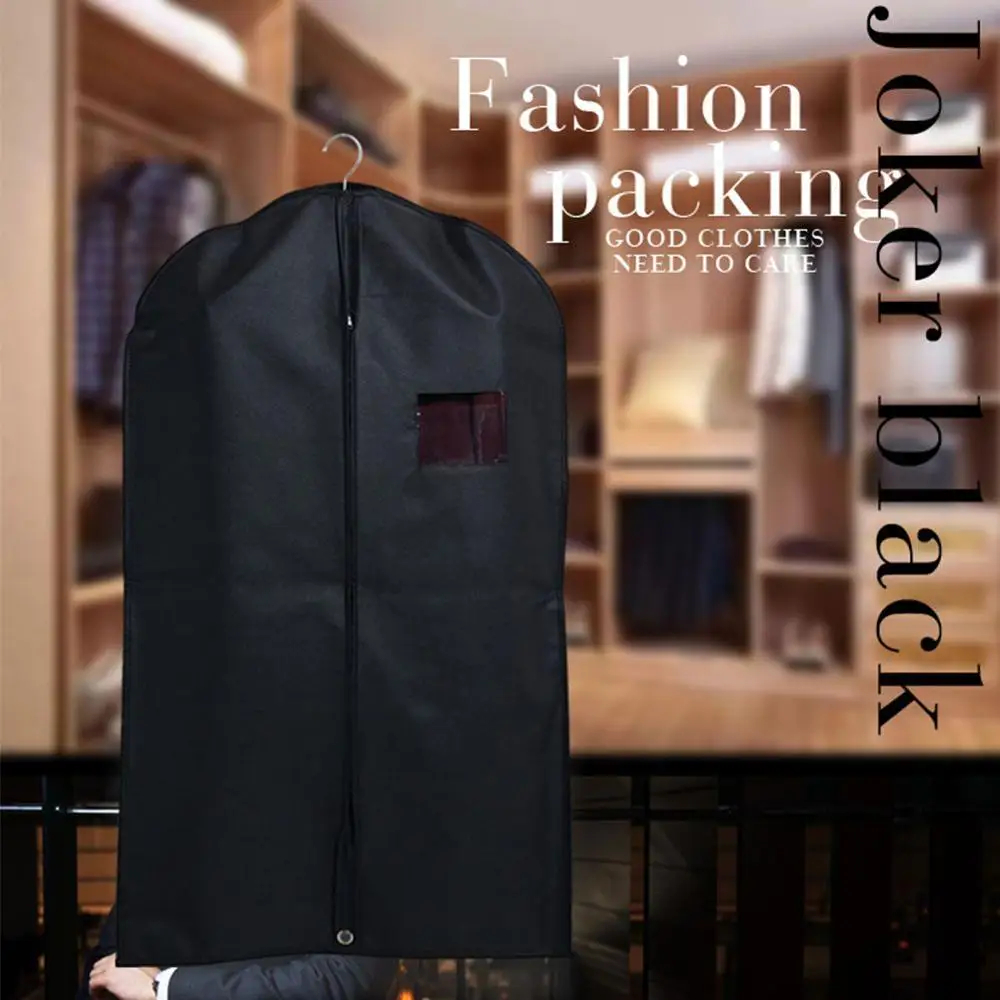 1 3 5 Pcs Black Garment Bag Covers Hanging Suit Bag Covers Full Zipper 