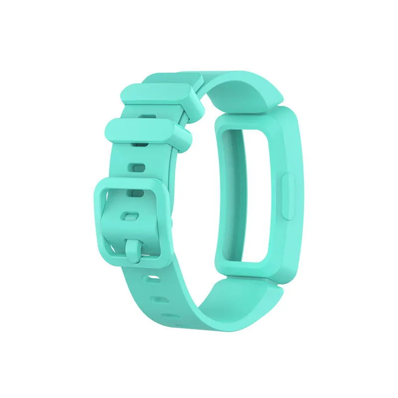 Браслет мягкий силиконовый Классический анти-потерянный ремешок для Fitbit Kids Ace 2 inspire HR Smart Tracker - Цвет: B