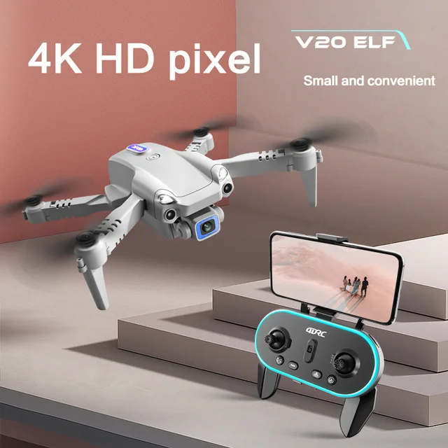 4DRC V20 Drone 4k Profesional HD Dual Camera fpv Drone Height Keep Drones Photography Rc Helicopter Foldable Quadcopter Dron Toy 4