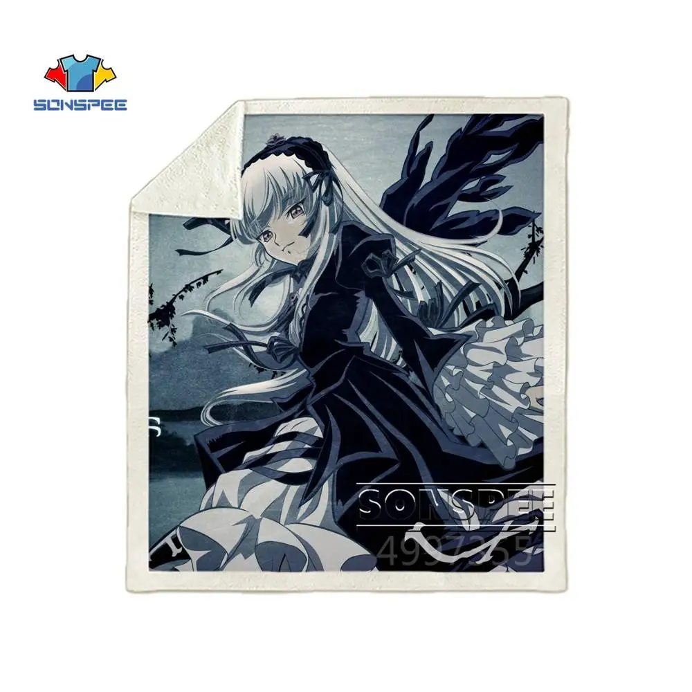 SONSPEE Rozen Maiden аниме Харадзюку для детей и взрослых 3d принт одеяло Теплый диван Стёганое одеяло покрывало для путешествий постельные принадлежности магазин при фабрике K127 - Цвет: 8