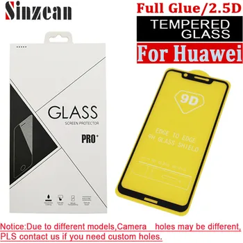 

100pcs 9D Full Glue Tempered Glass For Huawei Honor 20 Pro/V30 Pro/Honor 10 lite/20 lite/Play 3E/Honor 8X/9X Pro 2.5D Glass