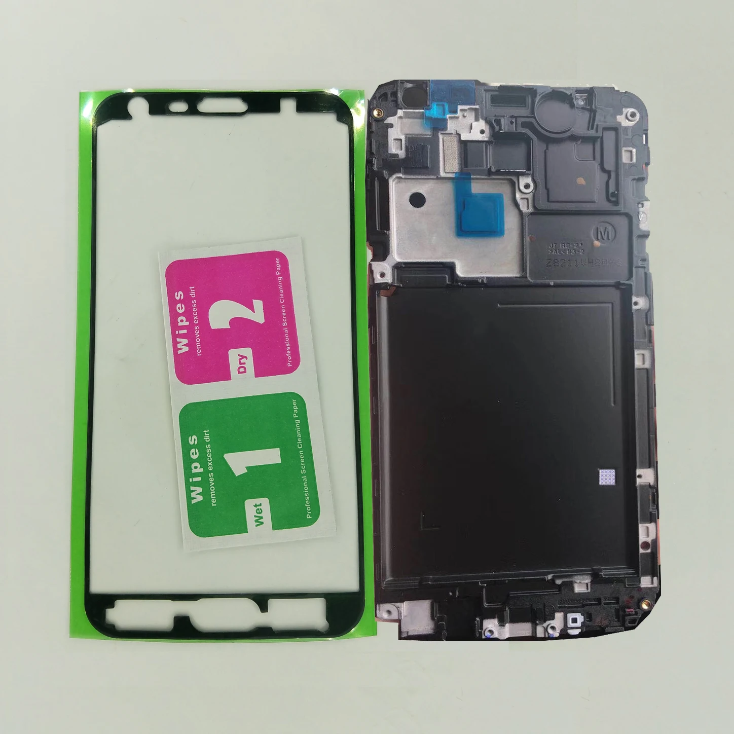 

For Samsung Galaxy J7 Neo J701 J701F J701M J7 Core J701 Original Phone Housing New LCD Plate Panel Frame With Adhesive