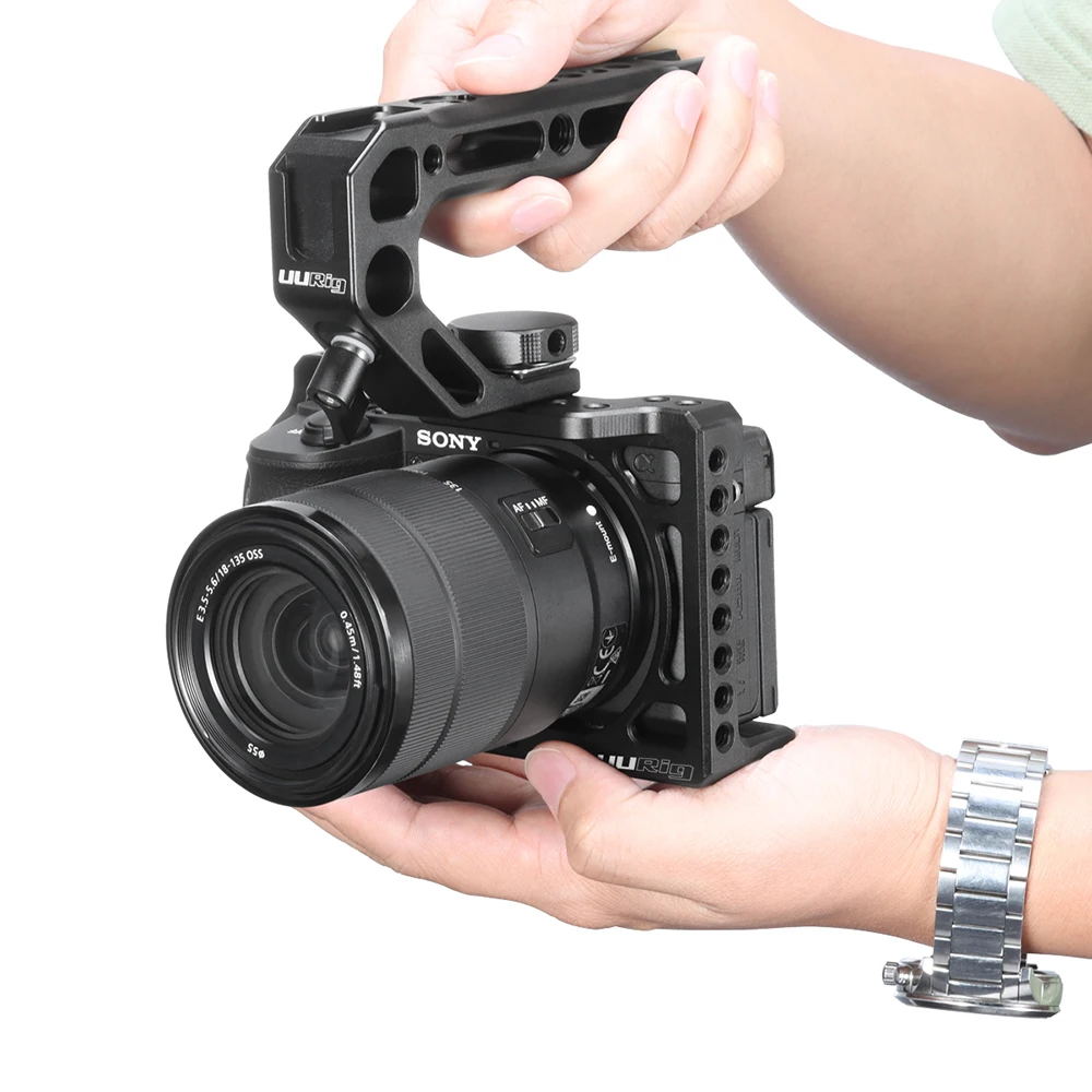 Металлическая клетка UURig для камеры Sony A6600 установочное отверстие Arri 1/4 дюйма