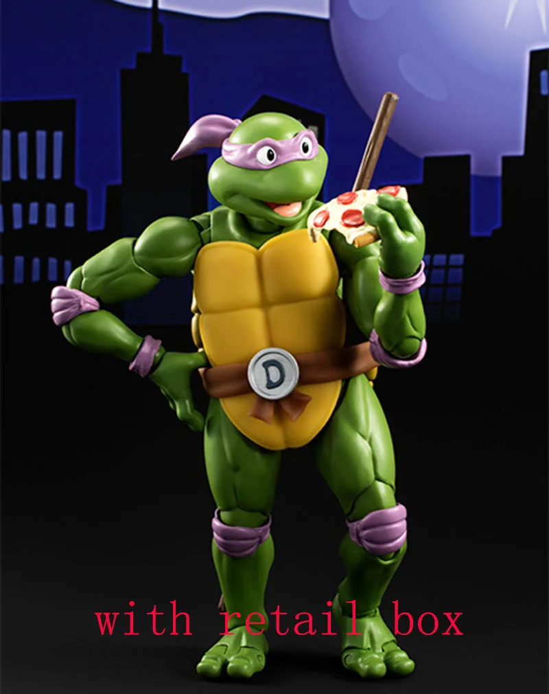 with retail box 4 разных стиля, 15 см, фигурки, игрушки, Рафаэль, леonardo, Michelangelo, Донателло, ниндзя, Bjd, подвижные фигурки, игрушки, куклы - Цвет: with retail box