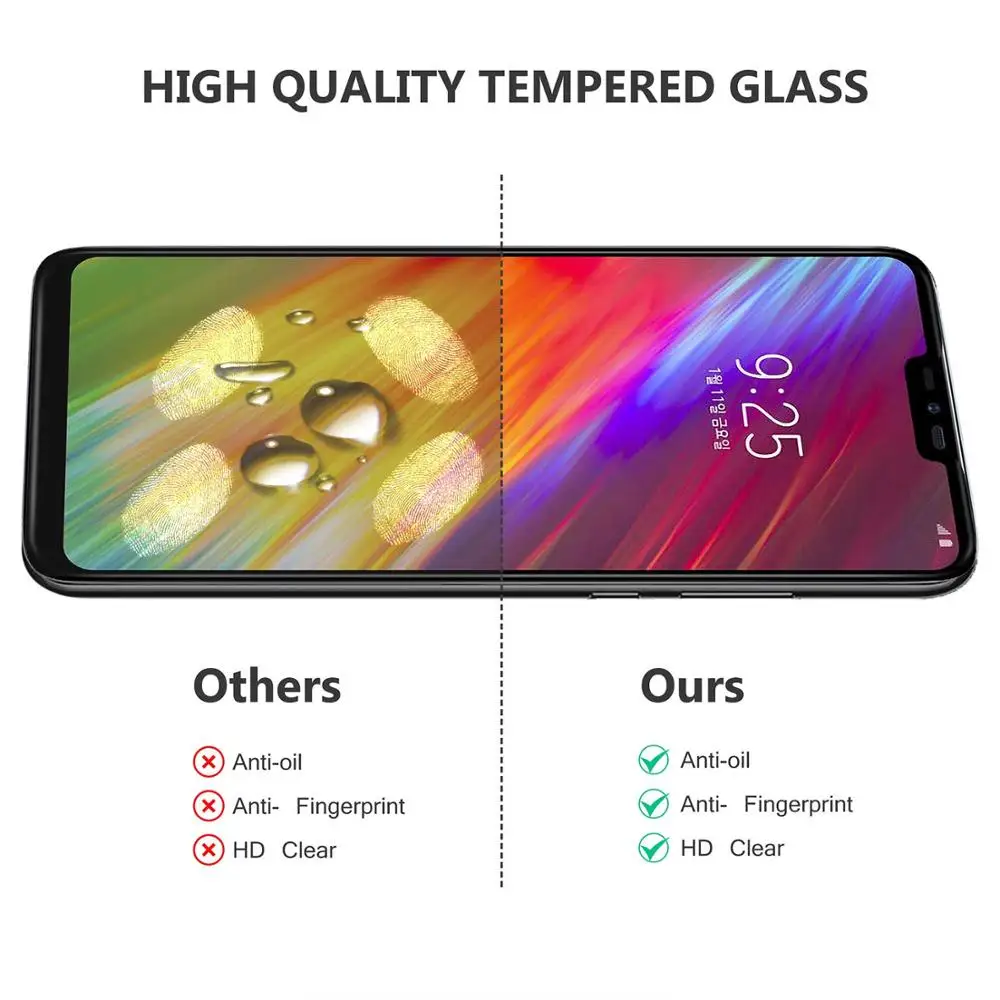 Полная защита экрана для LG W10 W30 X6 G6 G7 G8 Thinq K40 K50 закаленное стекло для LG Q60 Q7 Q9 Stylo 4 5 защитная пленка